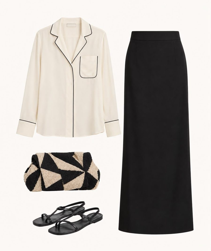 Look con detalles con fuerza